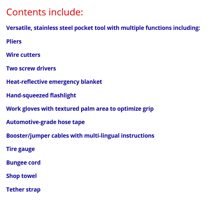 Toyota Roadside Emergency Assistant Kit GENUINE OEM PART PT420-00130 - Image 2 of 4