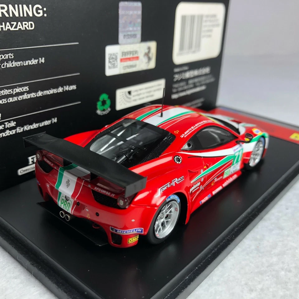1/43 TSM Fujimi Ferrari 458 Italia GT2 2012 24 Heures Lemans AF Corse FJM1343004 - Image 2 of 2