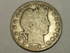 BETTER DATE    1904-S Barber Half Dollar    AG      SN6992