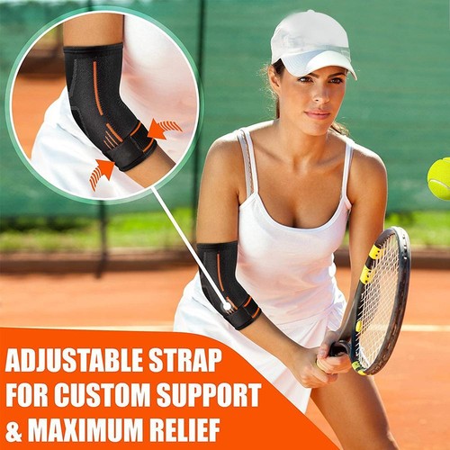 1pc Elbow Brace Compression Sleeve Support for Tendonitis Tennis Golf Joint Pain - Picture 24 of 24