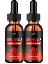 (2 Pack) Sugar Six Drops Healthy Formula - SugarSix Liquid Drops, All Natural