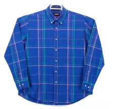 Strawbridge Clothier Mens Button Up LS Collared Shirt No Size Tag  Multicolor