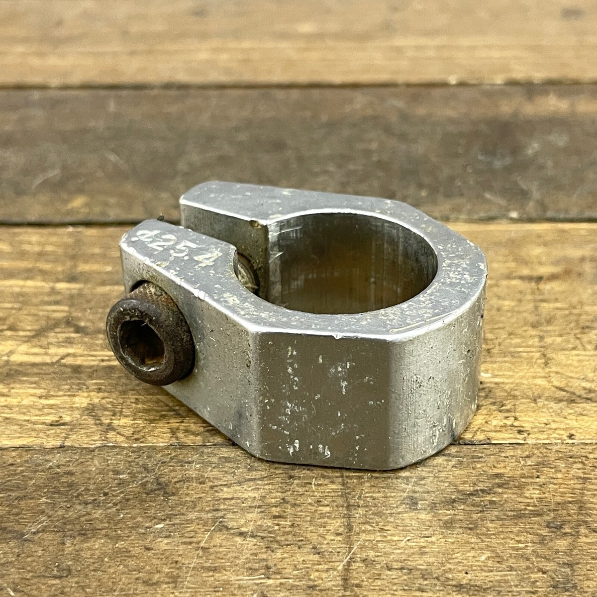 Old School BMX Seatpost Clamp 25.4 mm Silver For Vintage BMX