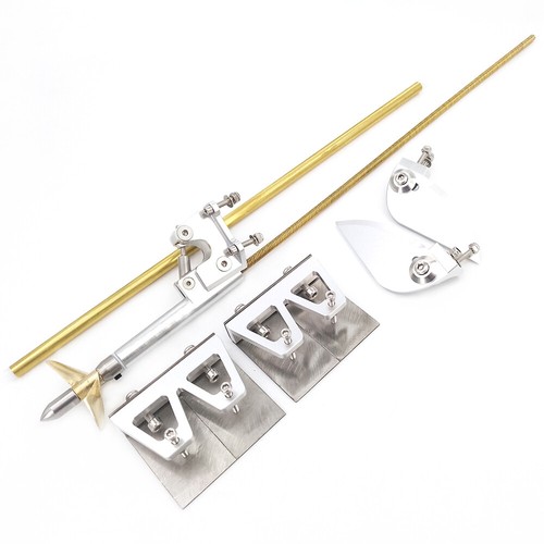 4.76mm 3/16" Shaft Strut Propeller Rudder kits for RC Boat Speed MONO VEE Oval - Picture 8 of 18