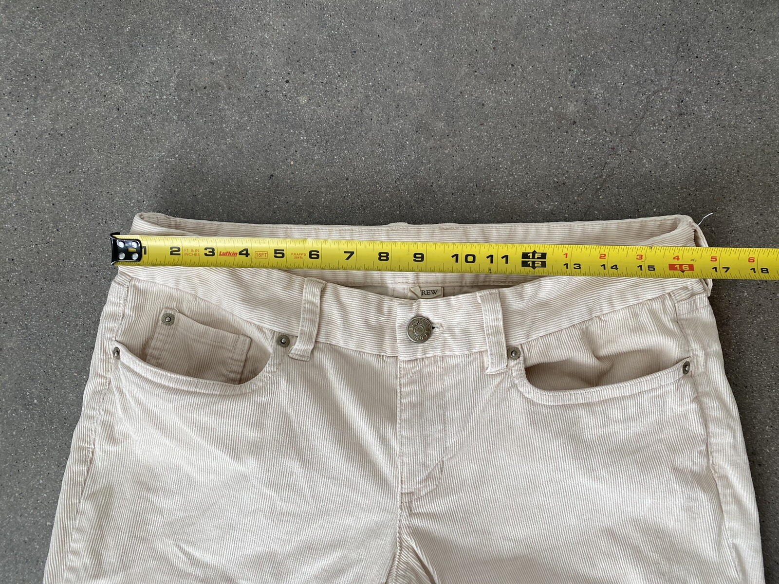 J.Crew favorite fit Ivory corduroys men's 31 S eBay