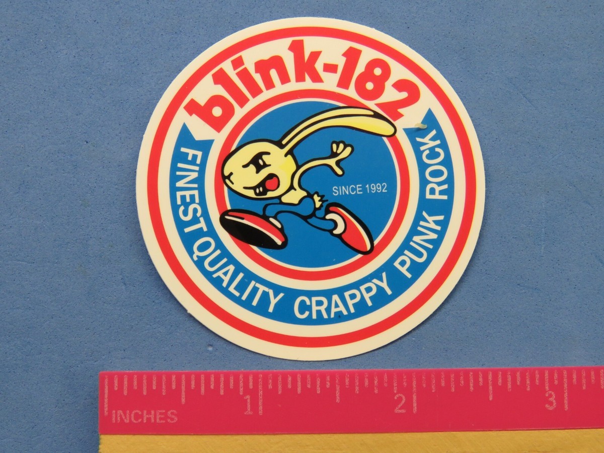 Music STICKER ~ BLINK 182: California Quality Crappy Punk Rock