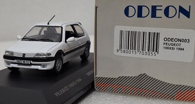 5) Peugeot 106 Xsi 2-Door 1994 White 1:43 Odeon ODEON003 EXTREMELY