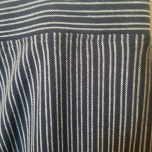 Lands End Cropped Pants Womens XS Cotton Modal Wider Leg Navy Stripe Relaxed - Picture 7 of 11