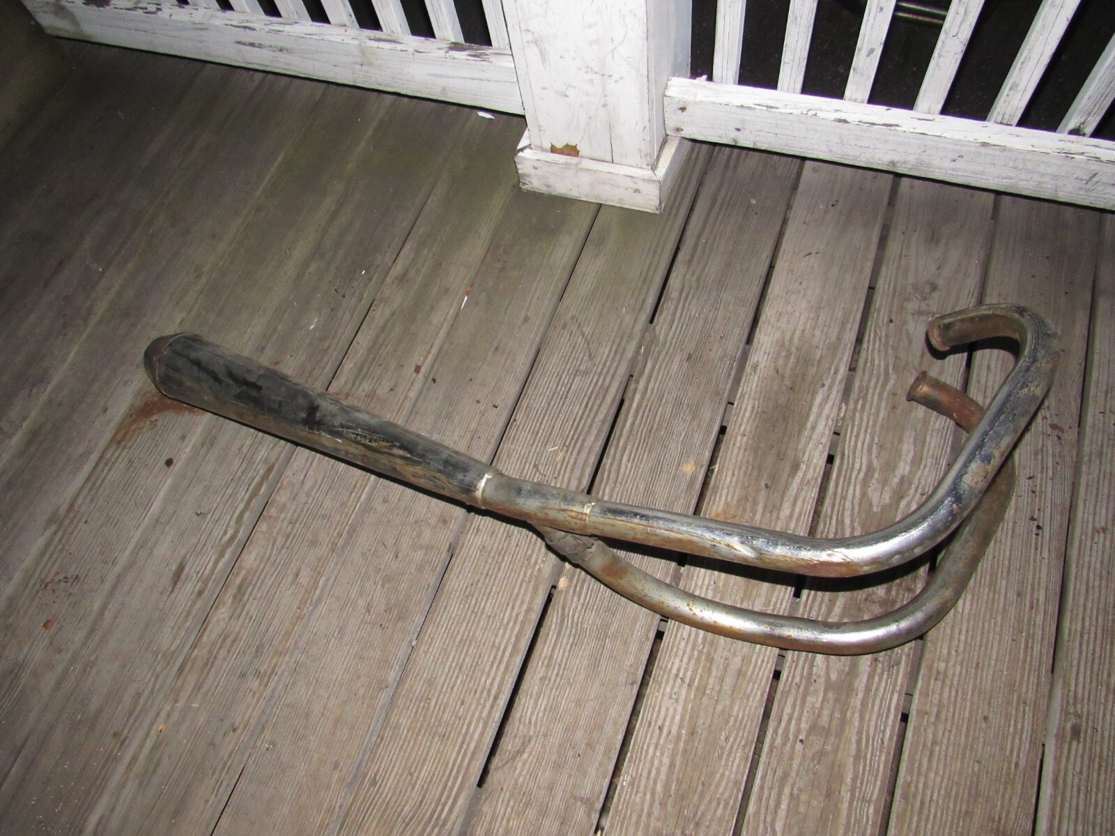 1976 kawasaki kz400 s exhaust muffler pipe header eBay