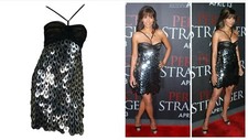 2007 Versace silver paillette dress as seen on Halle