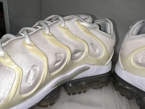 Mens NIKE Vapormax Plus White Pure Platinum Sneakers Size US 13 #28570 - Picture 6 of 17