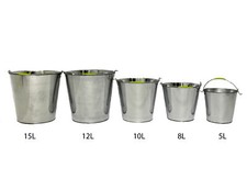Zinkeimer 5-15 Liter Eimer Wassereimer Blecheimer  Metalleimer Dekoeimer