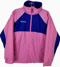 Columbia Big Girl South Passage Parka Fleece Lined Jacket Bubble Gum 14/16