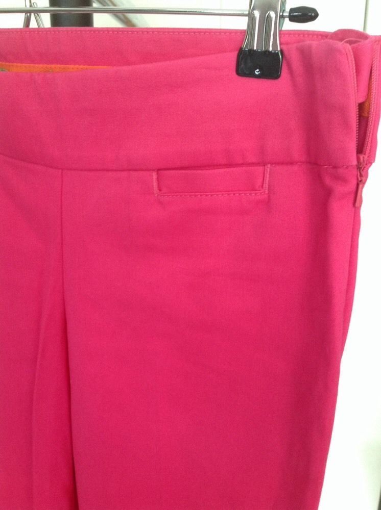 Pantalon Femme Lilly Pulitzer Velours Côtelé Rose Floral - Taille 2 - Occasion Très Bon état