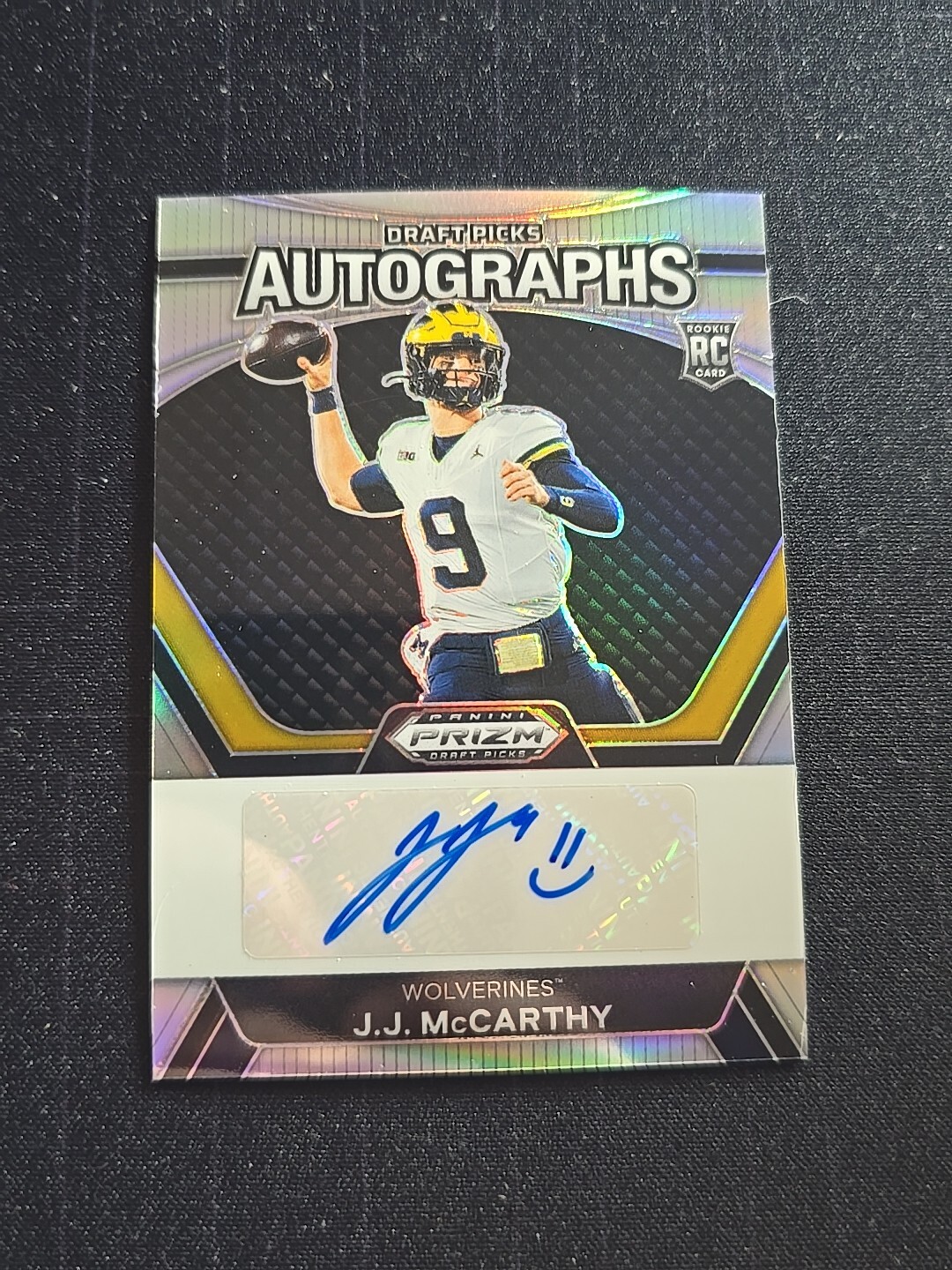 JJ McCarthy 2024 Prizm Draft Picks DPAJMY Draft Picks Autographs