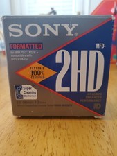 Sony MFD-2HD Formatted 3.5" Formatted Micro Floppydisks XT Series Box of 10