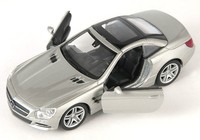 Blitz Versand Mercedes Sl 500 2012 Silber Silver Welly Modell Auto 1:34 Neu Ovp