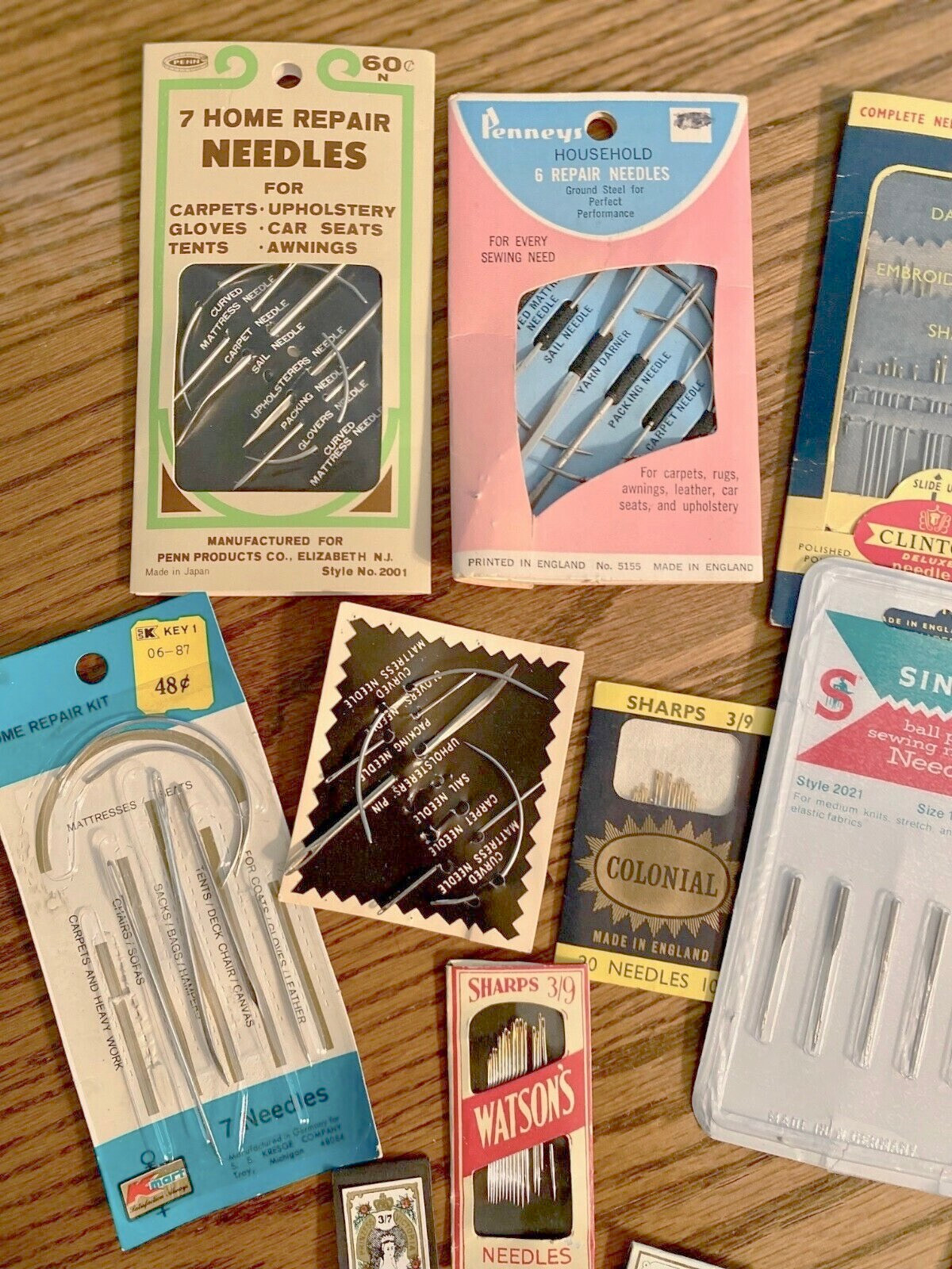 Lot 15 pkgs of Pins/Needles/Sewing Machine Needles Singer/Dritz