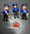 Lot Oof 3 Vintage Playmobil 5405 Victorian British General And Officer