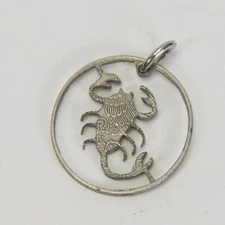 Vintage Southwest Scorpion Pendant 1" Diameter
