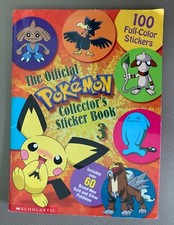 The Official Pok mon Collector  s Sticker Book 3 Scholastic 1st Printing 2001 PB