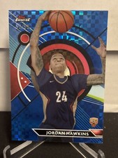 2023-24 Topps Finest Jordan Hawkins Blue Checkerboard Refractor /99 SP RC Rookie