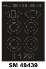 Montex SM48439 Polikarpov I-153 CHAIKA 1/48 mask