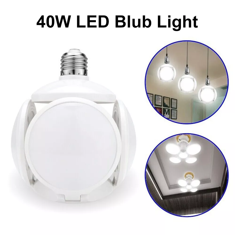 The church Get angry fatigue LED Bulb Light E27 40W Football UFO Lamp 360° Folding Bulb AC 110-265V 110V  220V | eBay