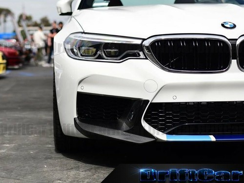 2018 2019 2020 FIT BMW F90 M5 TYPE P CARBON FIBER FRONT BUMPER TRIM SPLITTER NEW - Picture 4 of 4