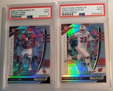 2020 Prizm Draft Picks CeeDee Lamb #104 - Jonathan Taylor #106 Silver PSA 9 MINT