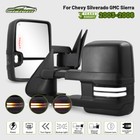Smoked Switchback Heated Towing Mirrors for 2003-2006 Chevy Silverado GMC Sierra