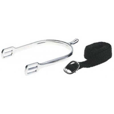 Sporen Tropfen-Dorn incl. Riemen  für Damen oder Herren , ca 25 mm HKM  NEU