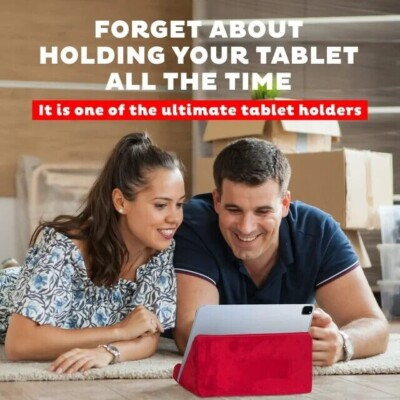 Tablet Sofa - Lap Cushion Keyboard Laptop iPad Holder With Removable Cover Blue