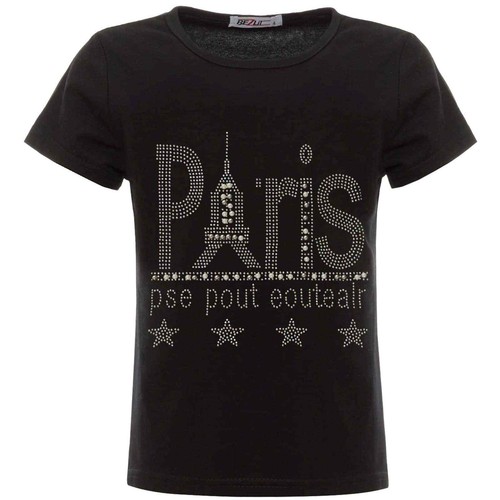 Children T-shirt Blouse Top Leisure Stretch Top Art Beads Paris Motif 22541 - Picture 5 of 16