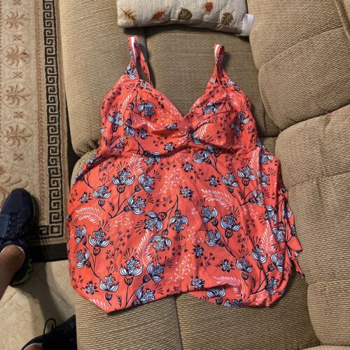 Aqua Eve Women's Plus Size 22W Swimsuit Top - Stylish Bathing Suit