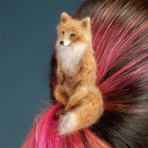 Fashion Accessories Felted Animal Hairpin New Creative Hair Jewelry Gift - Picture 12 of 15