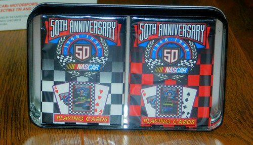 NASCAR 50th Anniversary Playing Cards with Limited Numbered Collectible Tin - Picture 5 of 8