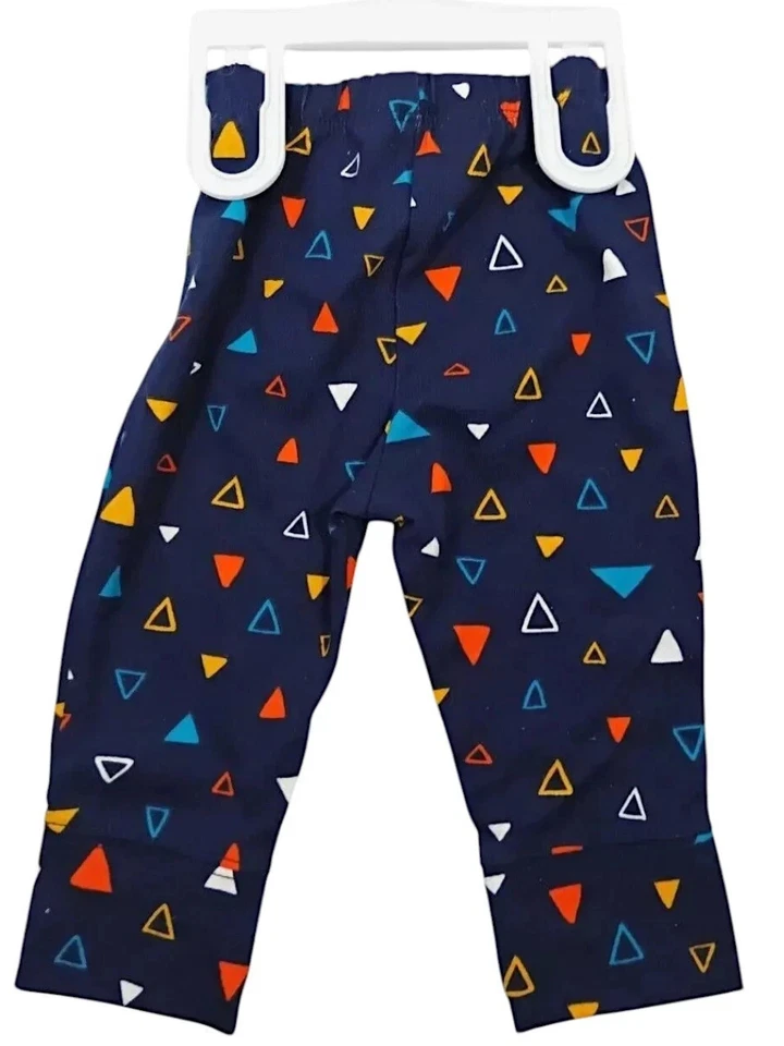 Pantalones de pijama para dormir para niños pequeños azules nuevos 3-6 meses poliéster cierre con cordón nuevos Foto 2 de 4