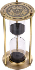Hourglass 30 Minute Sand Timer, Vintage Brass...