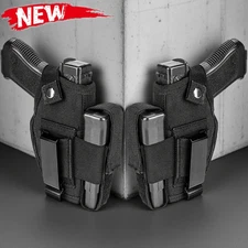 NEW Tactical IWB OWB Holster Pistol Concealed Carry Belt Holster with Mag Pouch