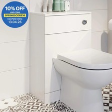 Modern Toilet Unit BTW Back To Wall Bathroom Cloakroom Furniture Matte White