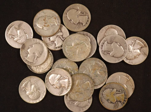 Lot of 20 - Silver Washington Quarters (1940-1964) - G-AU - Nice Details-Lot #3