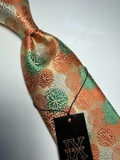 NWT VERSE 9 MULTI COLOR GEOMETRIC STYLE PRINT SILK DESIGNS NECK TIE & HANKY