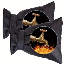 1/2/3x Reusable Winter Antifreeze Faucet Cover Waterproof Insulation For Outdoor