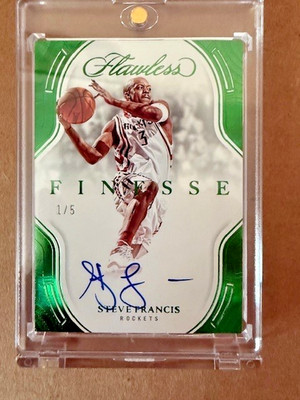 Steve Francis AUTO 2025 Panini - Finesse Signatures #FNS-SFR Green 1/5 (AU)