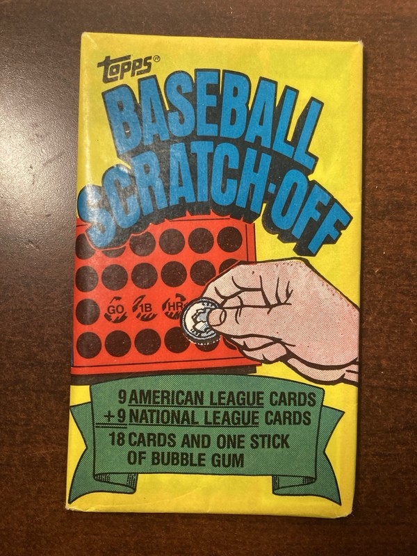 1981 Topps Sealed Scratch-off Cards