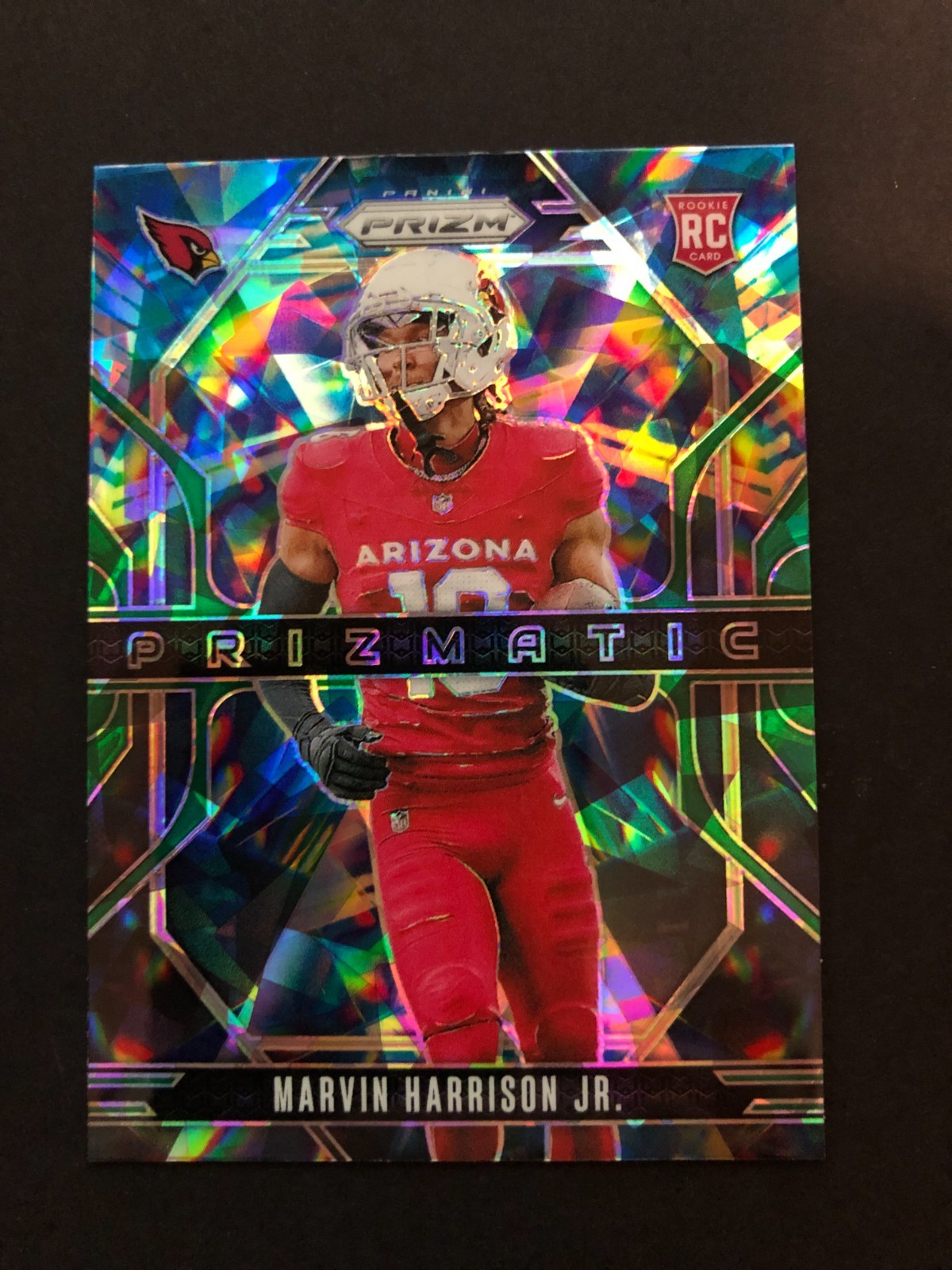 2024 Panini Prizm Green Wave Prizmatic RC Marvin Harrison Jr #12 Cardinals