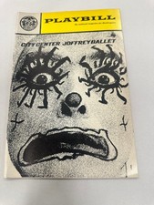 Playbill City Center Joffrey Ballet Theater Memorabilia Vintage Program
