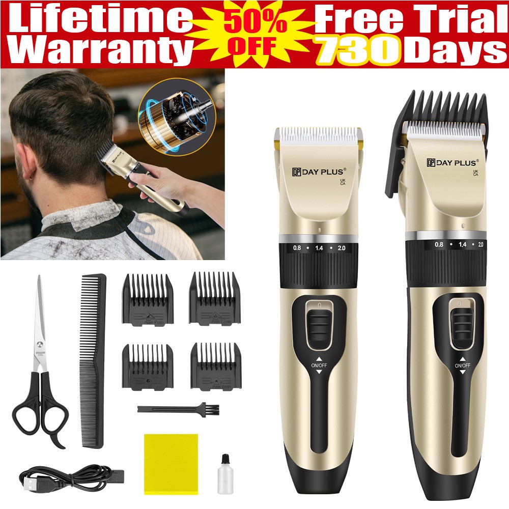 Professional Electric Mens Hair Clippers Cordless Beard Shaver Trimmers Machine