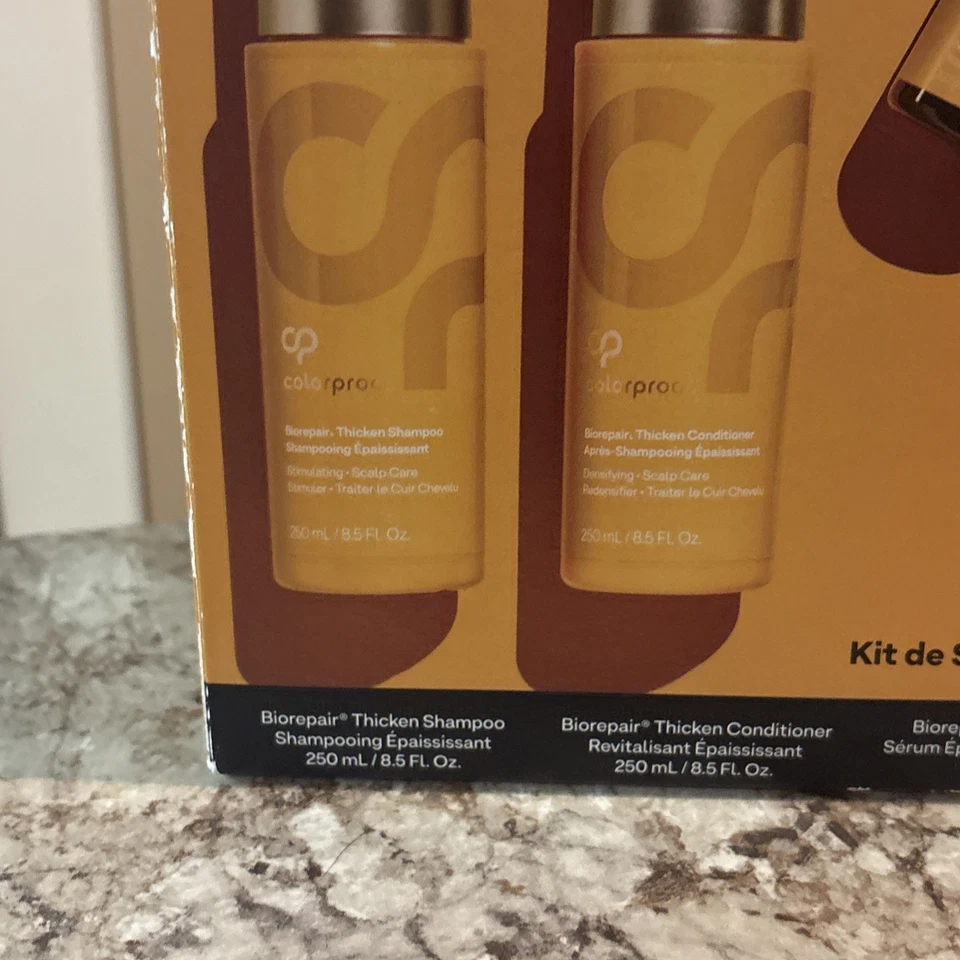 Kit de terapia de cuero cabelludo y cabello biorepair a prueba de color champú acondicionador cepillo de suero Foto 3 de 4